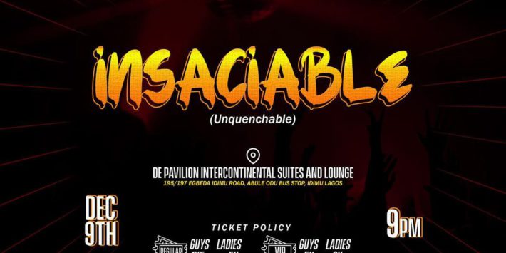 INSACIABLE (UNQUENCHABLE)